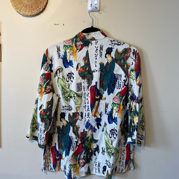 Steve barraza small graphic cotton feel button down shirt..ll - Picture 5 of 6